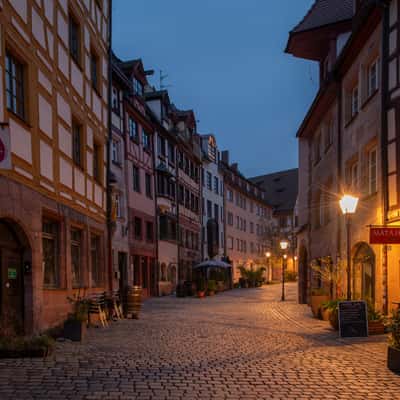Die Weißgerbergasse, Nürnberg, Germany