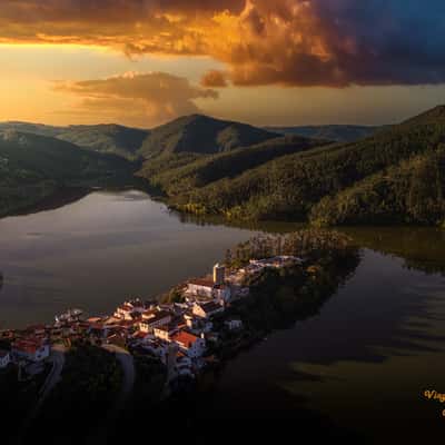 Dornes Peninsula at Sunset, Portugal