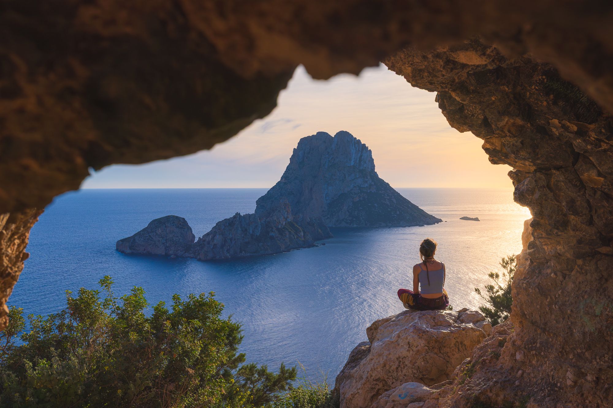 Es Vedra from Mirador des Vedrà, Ibiza, Spain