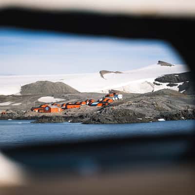 Esperanza Base from Ship, Antarctica