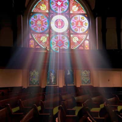 First Church Birmingham Stained Glass, USA