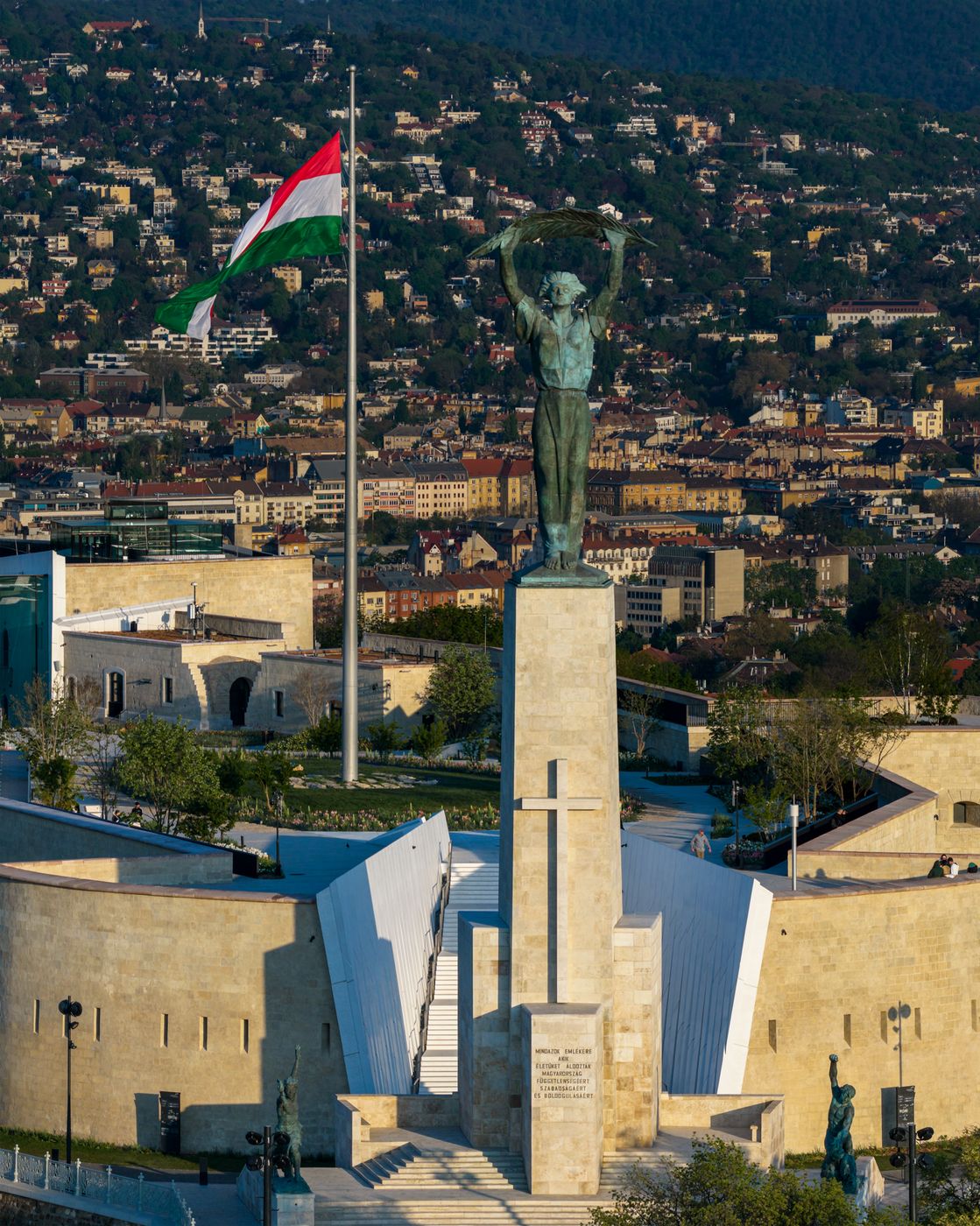 Budapest, Citadella visitor center, Liberty statue, Hungary
