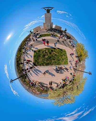 Budapest, Citadella visitor center, Liberty statue