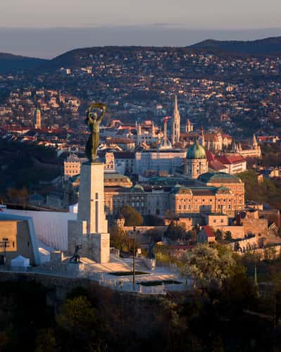 Budapest, Citadella visitor center, Liberty statue