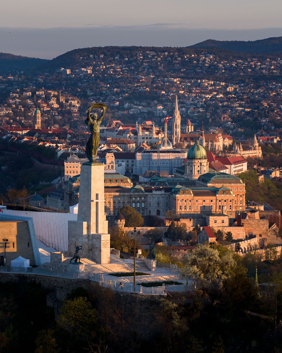 Budapest, Citadella visitor center, Liberty statue, Hungary