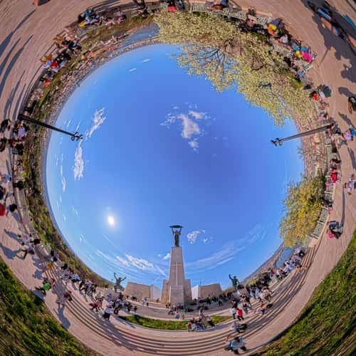 Budapest, Citadella visitor center, Liberty statue