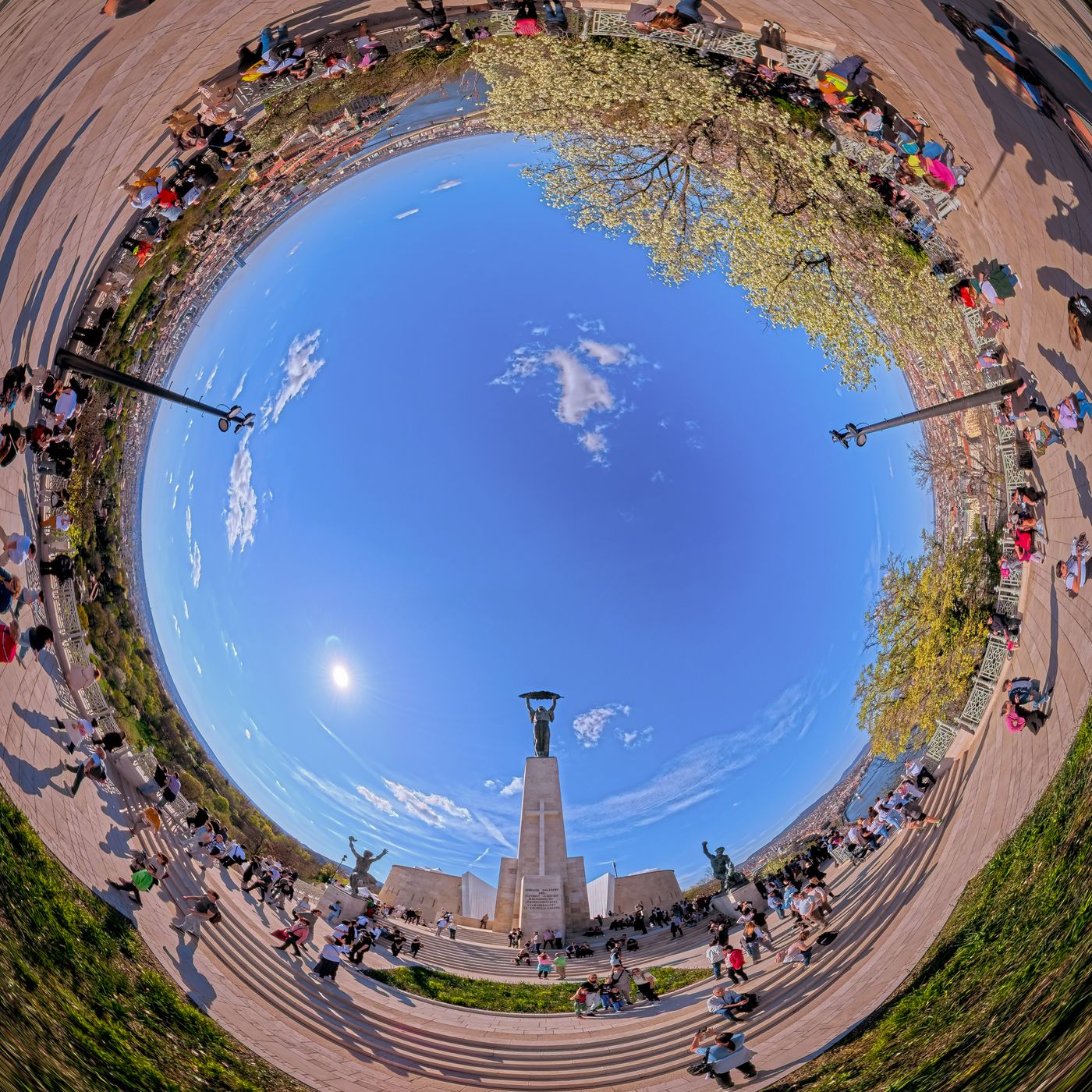 Budapest, Citadella visitor center, Liberty statue, Hungary