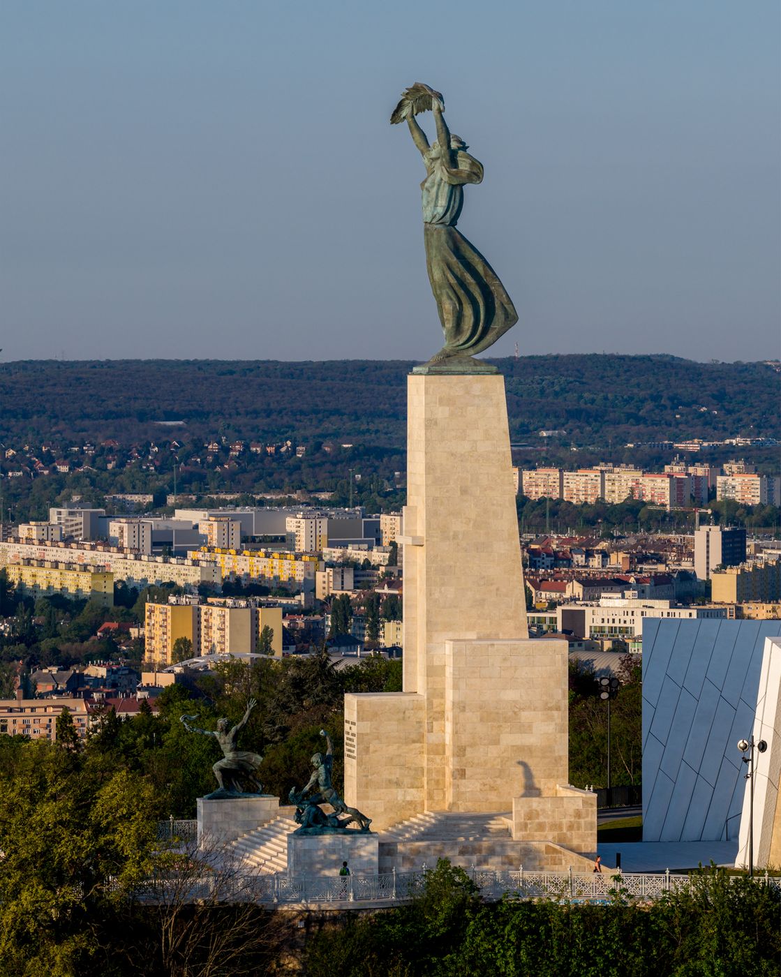 Budapest, Citadella visitor center, Liberty statue, Hungary