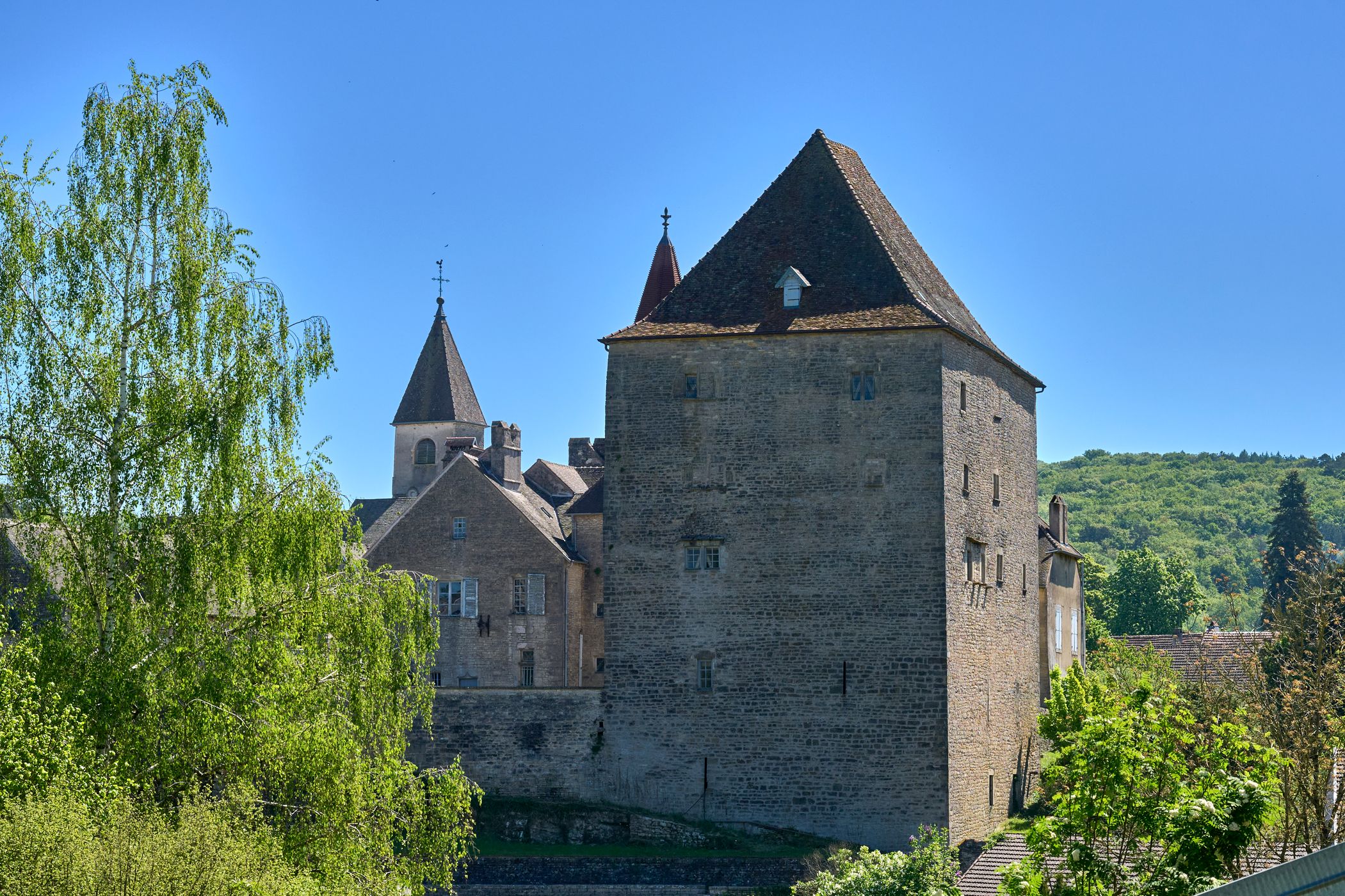 Fondremand Castle from parking, France