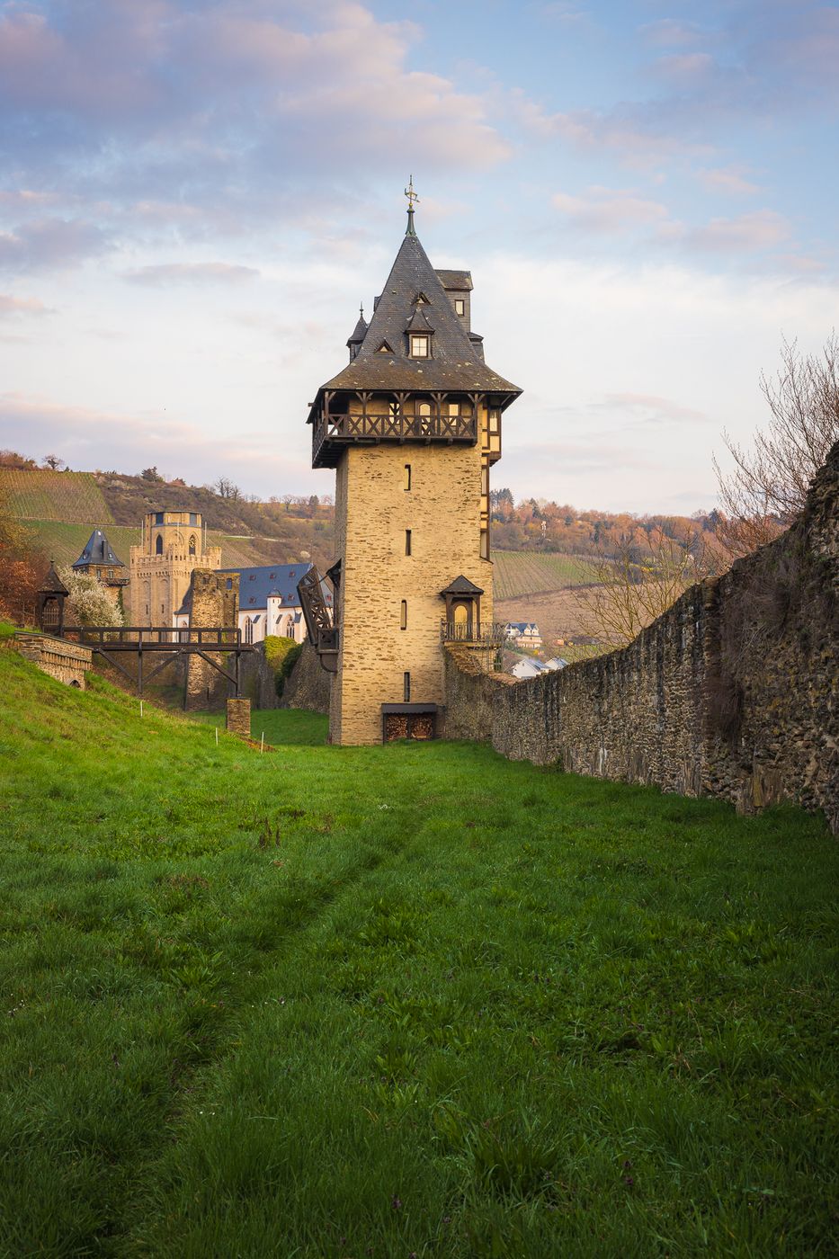 Fortifications of Oberwesel town, Germany