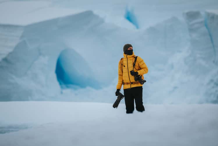 Glacier and Icebergs at Portal Point, Antarctica