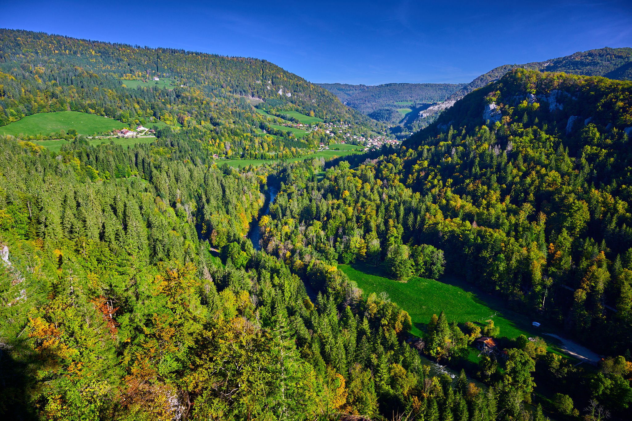 Goumois and Doubs valley, France