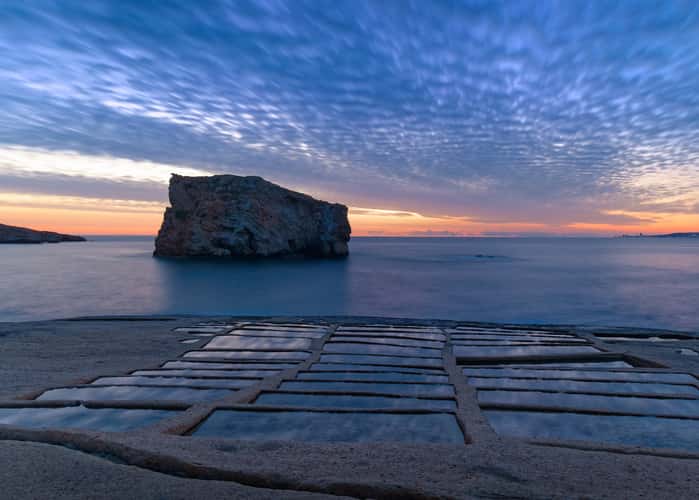 Gozo, saline next to Villa Torre