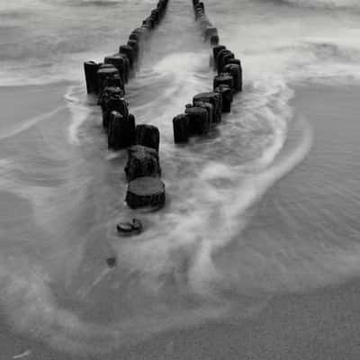 Groyne at Ustronie Morskie, Poland
