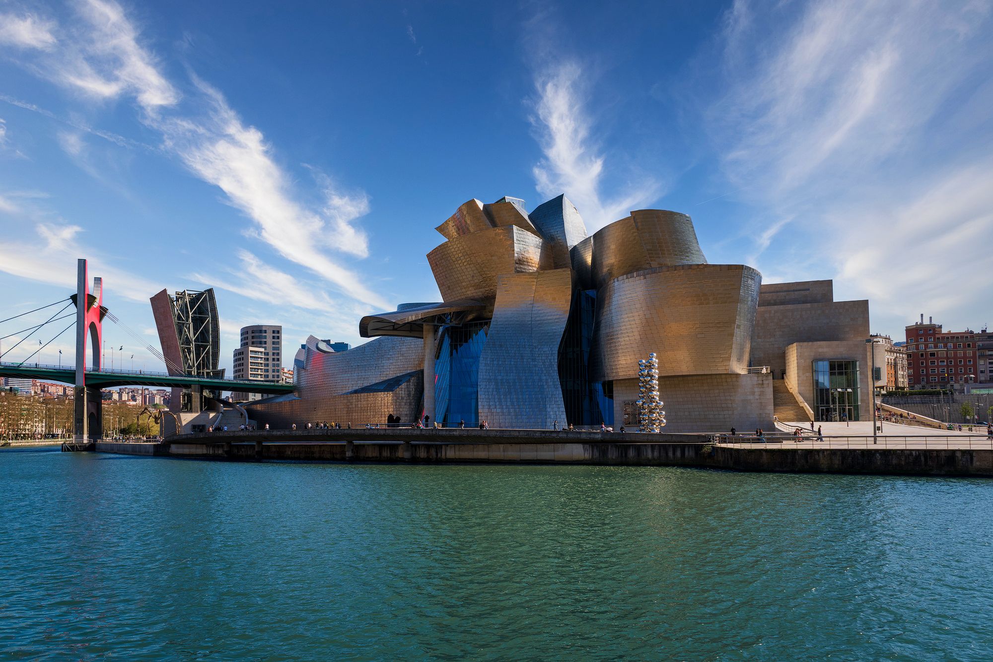 Guggenheim from Nervión River, Bilbao, Spain