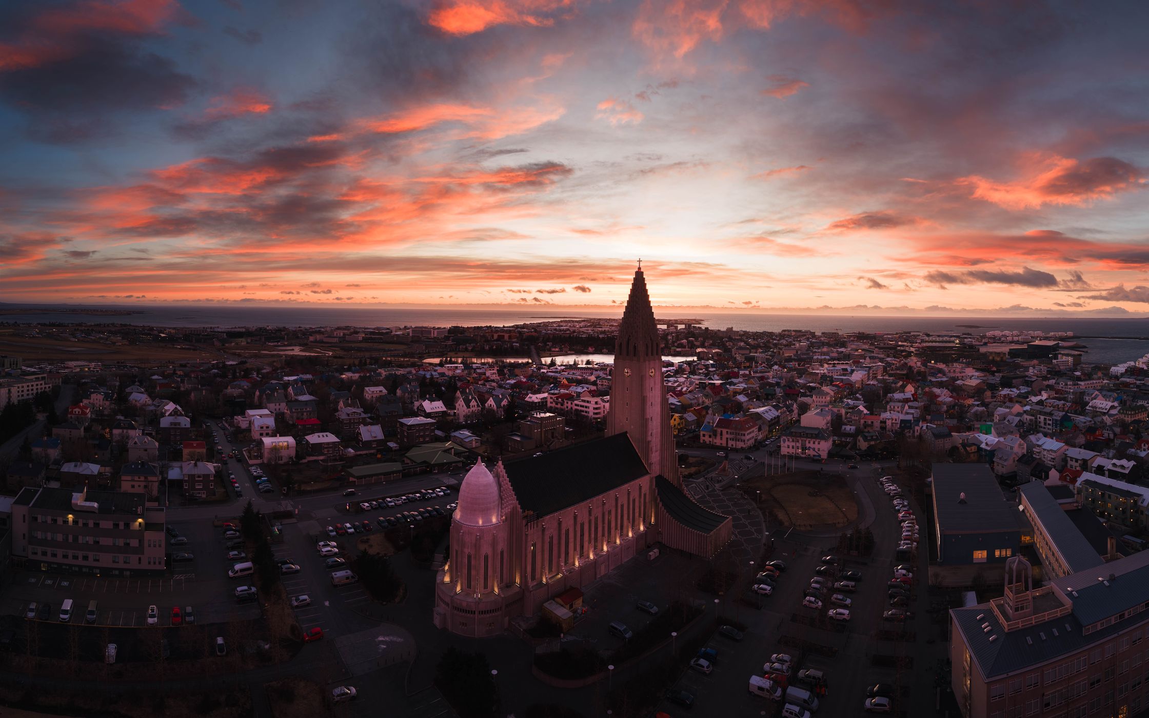 Hallgrimskirkja Back Side, Iceland
