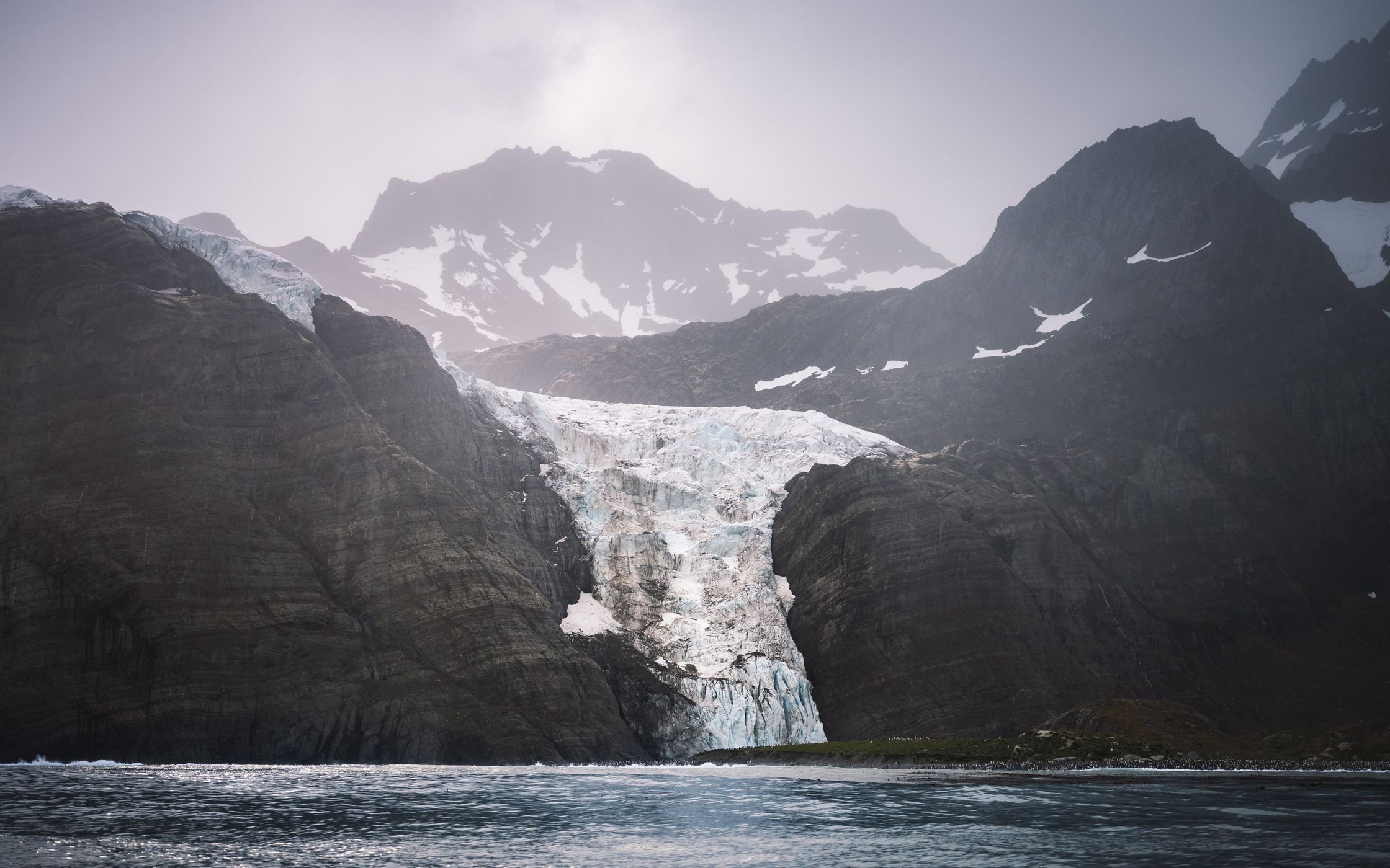 Hanging Glacier, Gold Harbour, South Georgia and the South Sandwich Islands