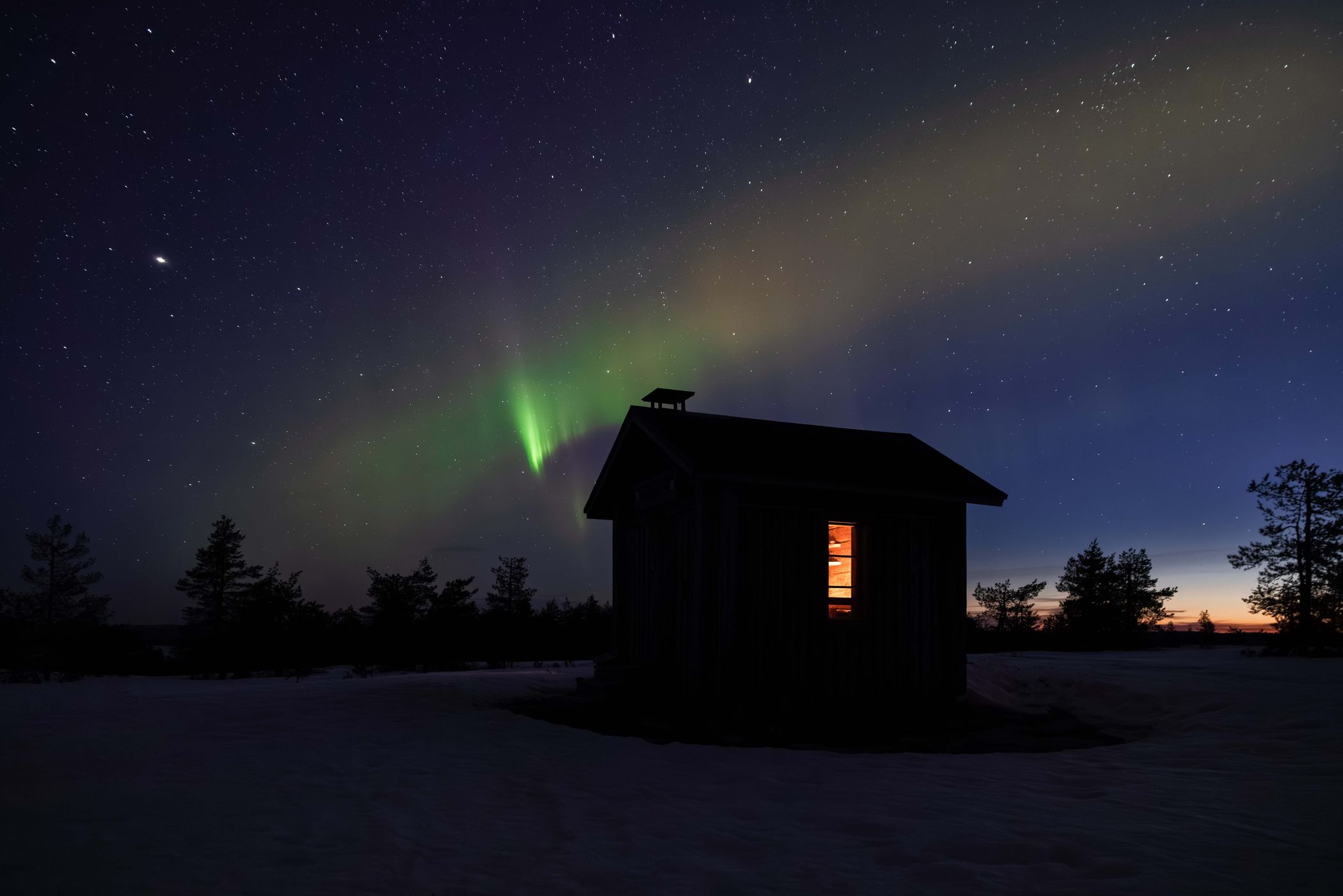 Hut on Käyrästunturi, Rovaniemi, Finland