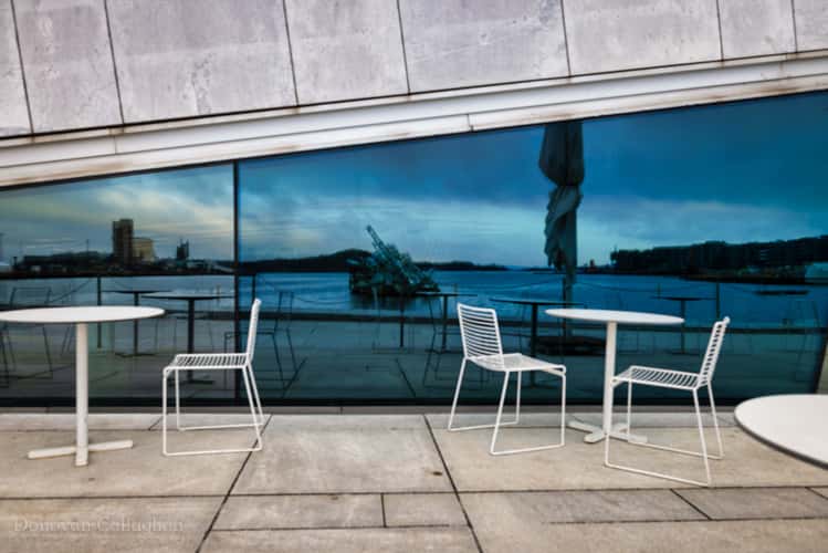 Iceberg reflection Opera House, Oslo
