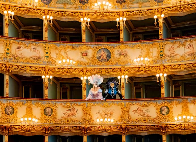 Inside Teatro la Fenice, Venice