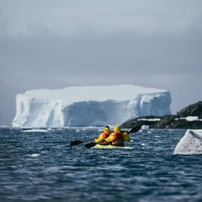 Kayaking in Hope Bay, Antartica, Antarctica