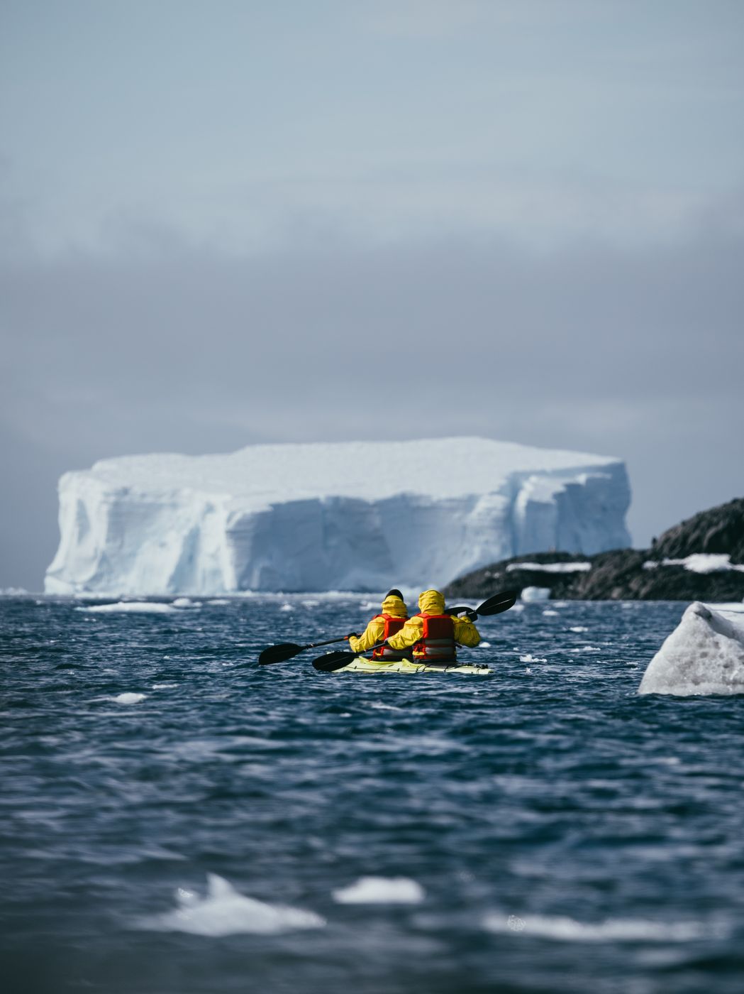 Kayaking in Hope Bay, Antartica, Antarctica