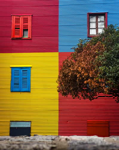 La Boca Colorful Plaza Houses