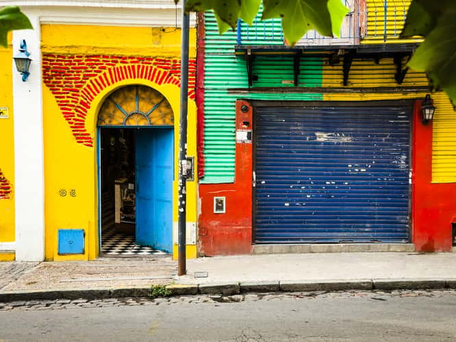 La Boca Colorful Street Houses