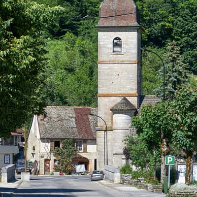 L'église de Nans-sous-Sainte-Anne, France