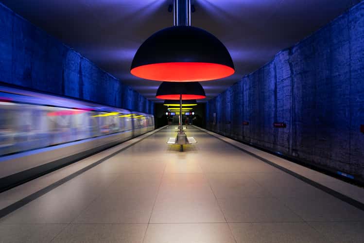 Metro station Westfriedhof, Munich
