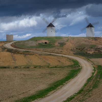 Molinos de Viento, Tembleque (drone), Spain
