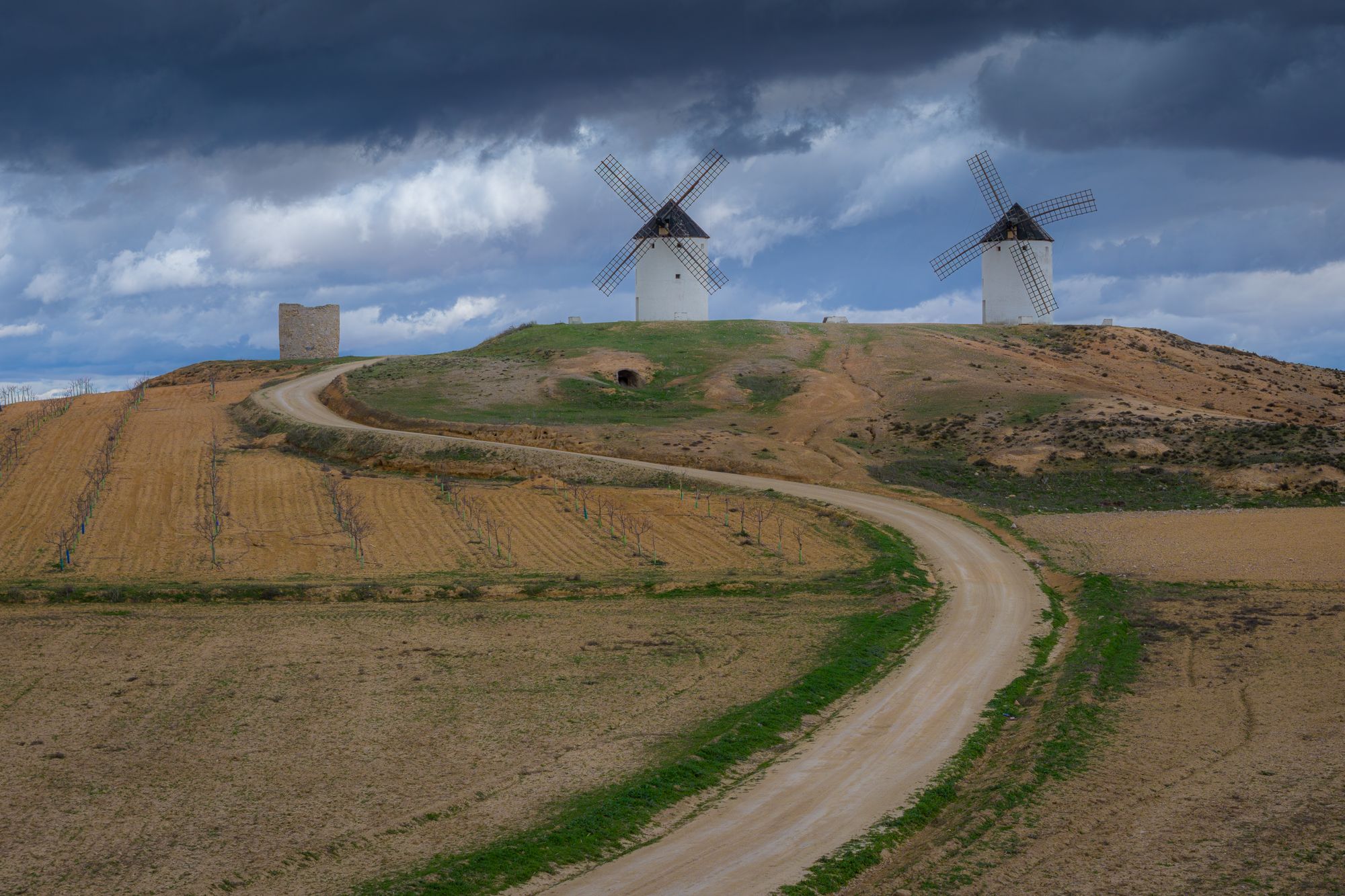 Molinos de Viento, Tembleque (drone), Spain