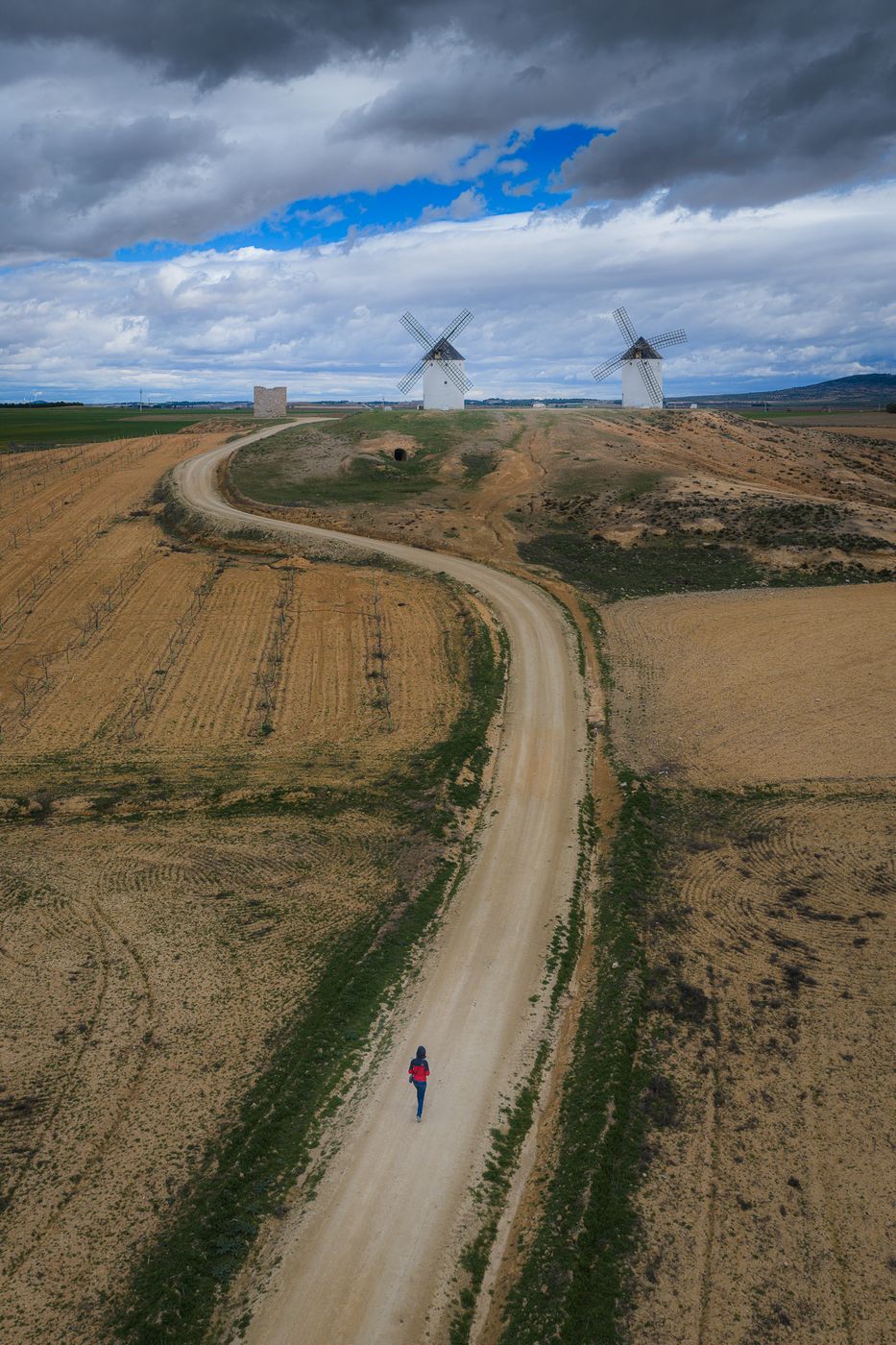 Molinos de Viento, Tembleque (drone), Spain