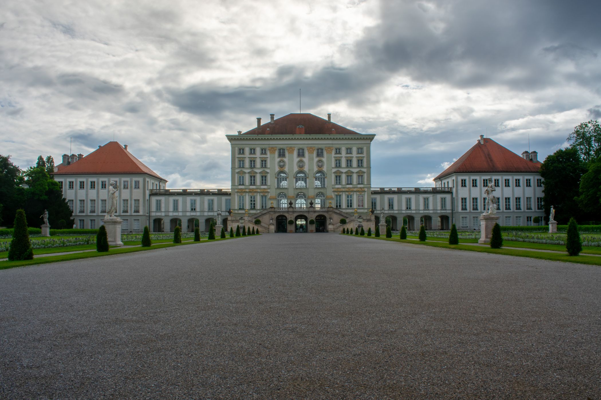Morning glow over the Nymphenburg Palace, Munich, Germany