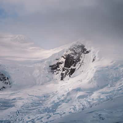 Mountain Peaks Charlotte Bay, Antarctica