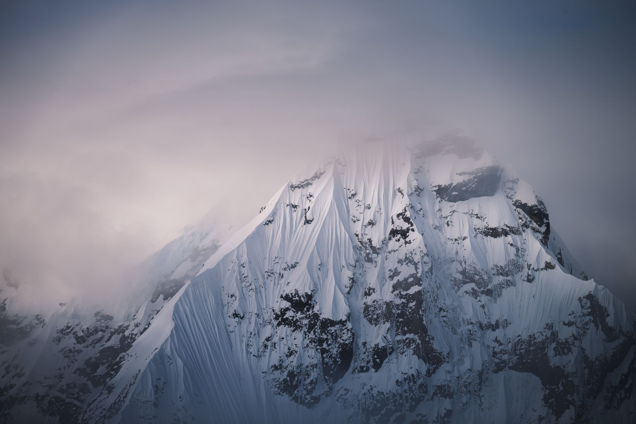 Mountain Peaks Charlotte Bay, Antarctica