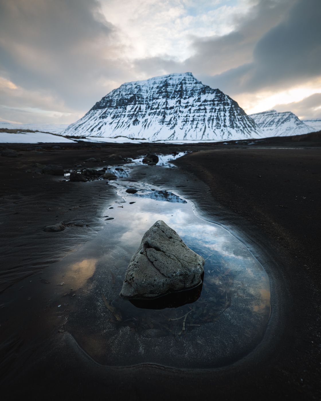 Mountains around Bulungarvik, Iceland
