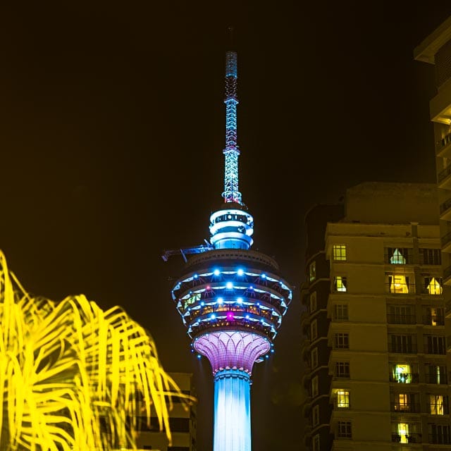 Night view of KL Tower, Malaysia