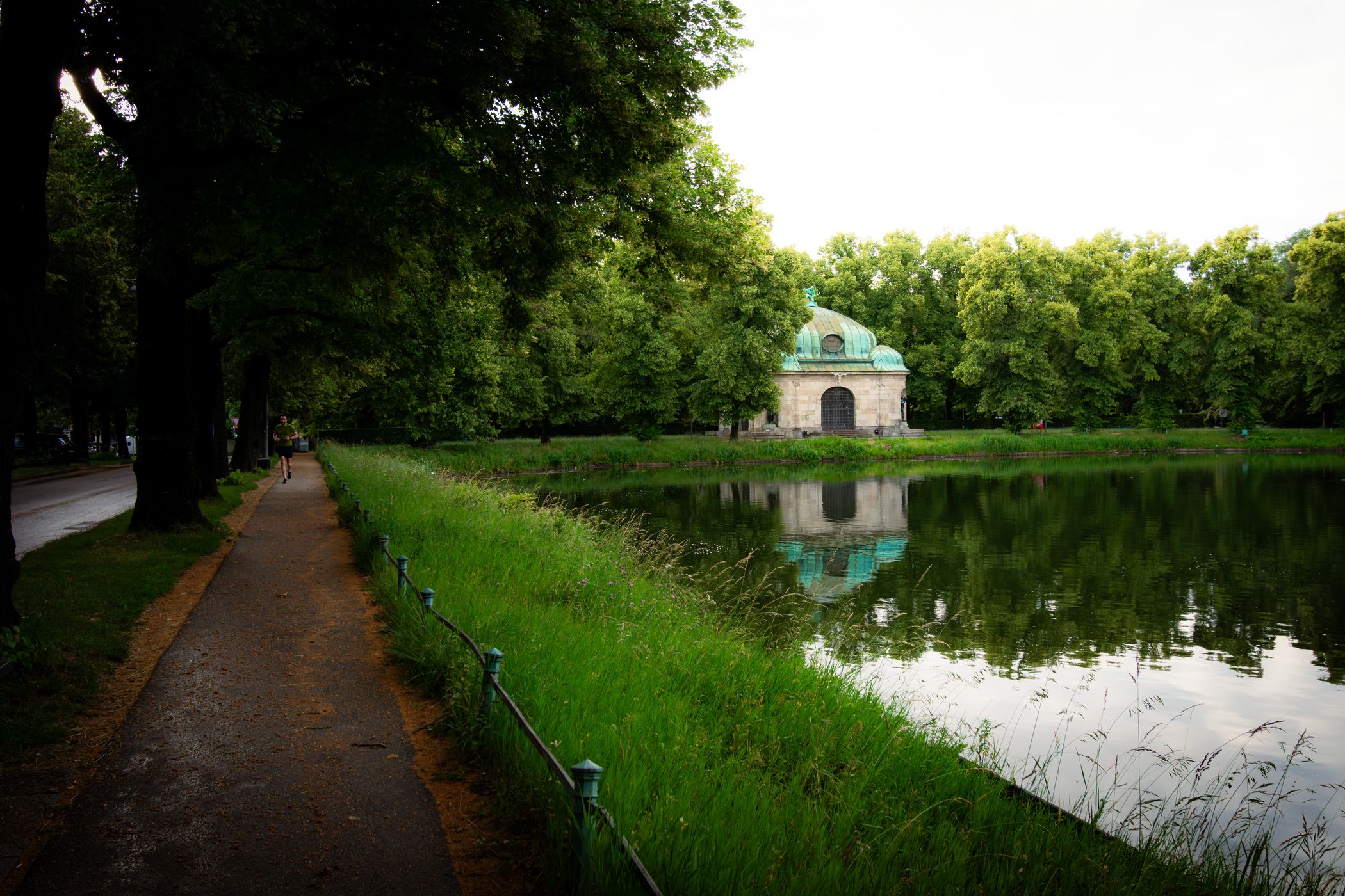 Nymphenburg Canal with Hubertus Fountain, Germany