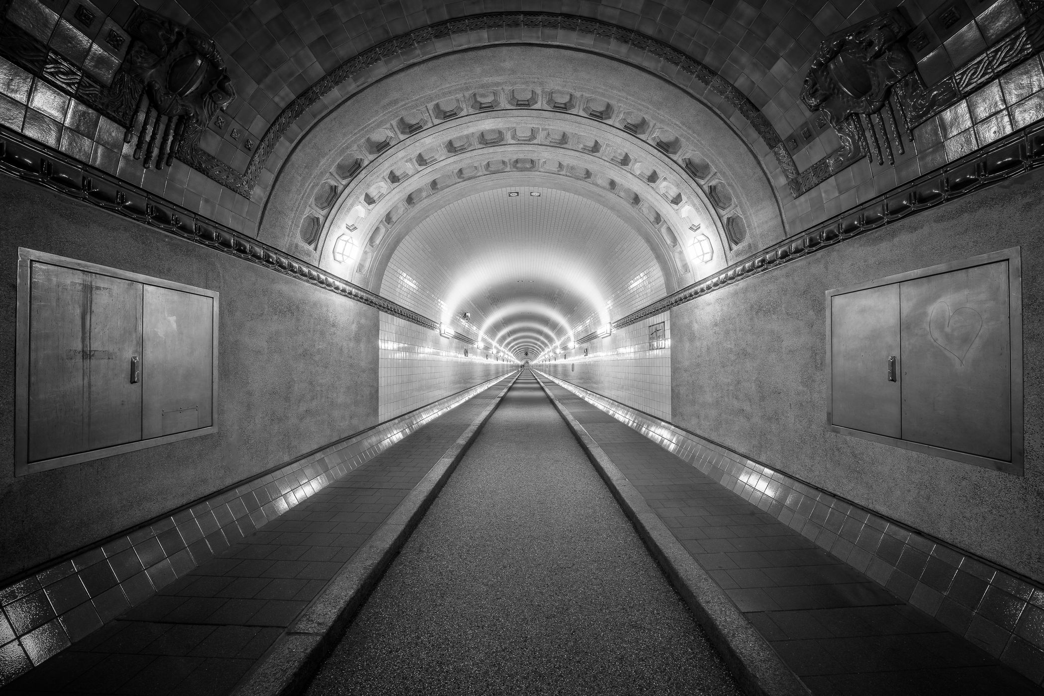 Old Elbe Tunnel, Hamburg, Germany