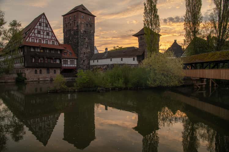 Old town and Henkersbrücke, Nuremberg