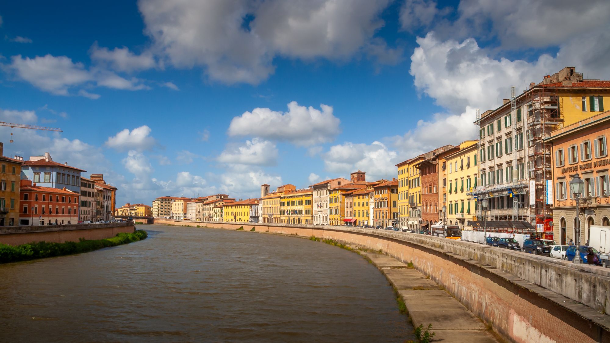 Pisa Old Town at the River, Italy