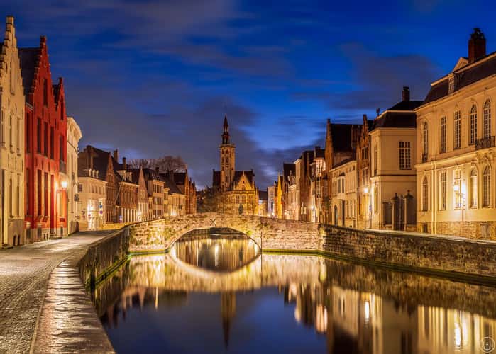 Poortersloge and Koningsbrug, Bruges