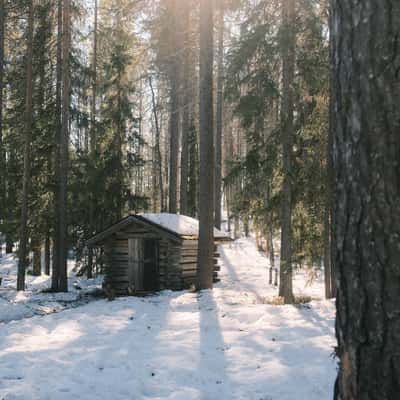 Porolaavu wilderness hut, Luosto-Pyhä National Park, Finland