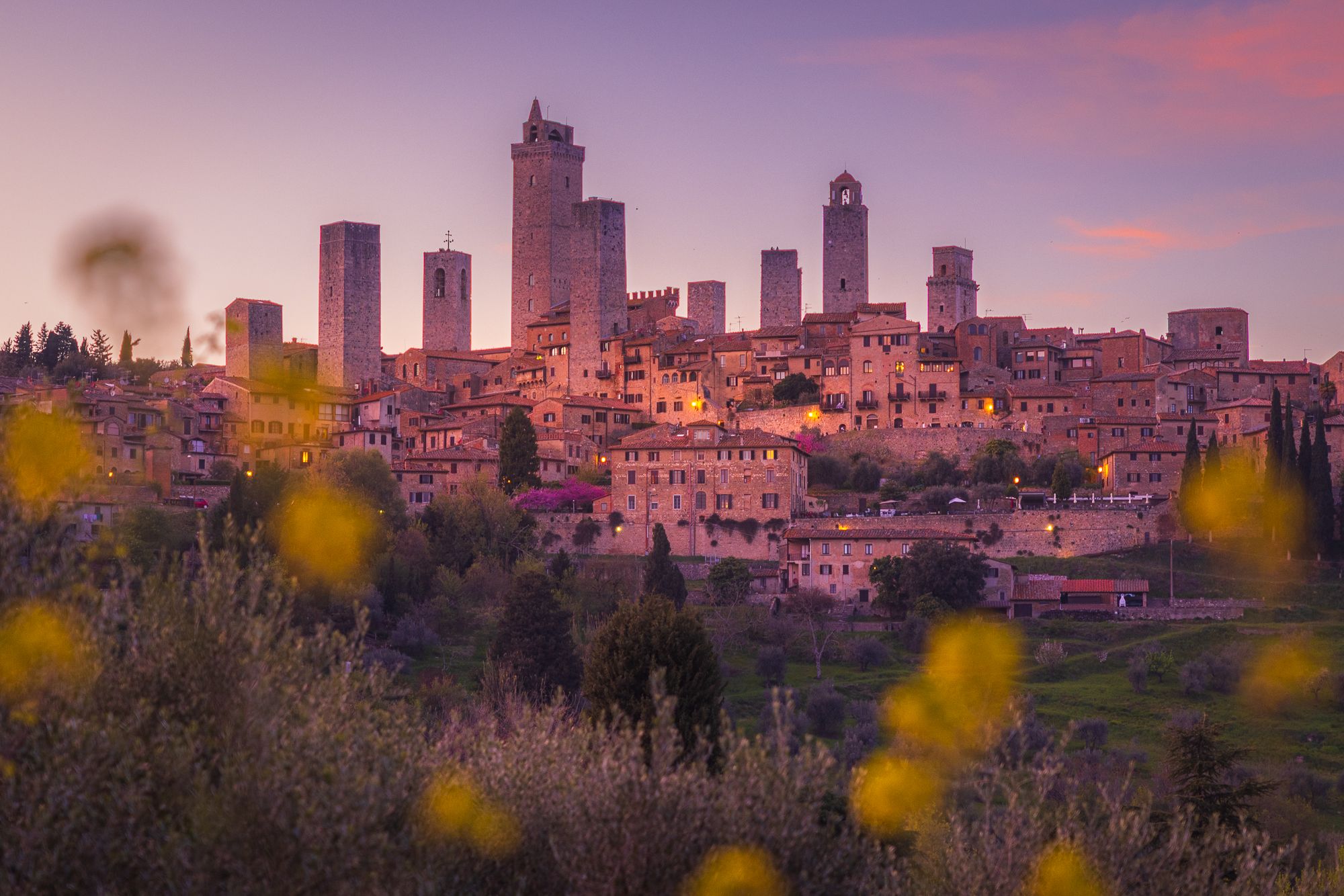 San Gimignano (southern view), Tuscany, Italy
