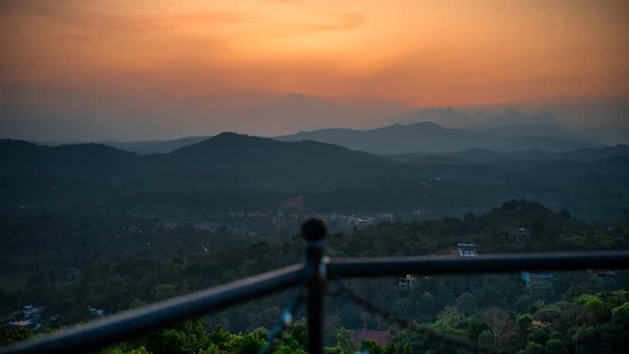 Sunset spot from Coorg Wilderness Resort and Spa