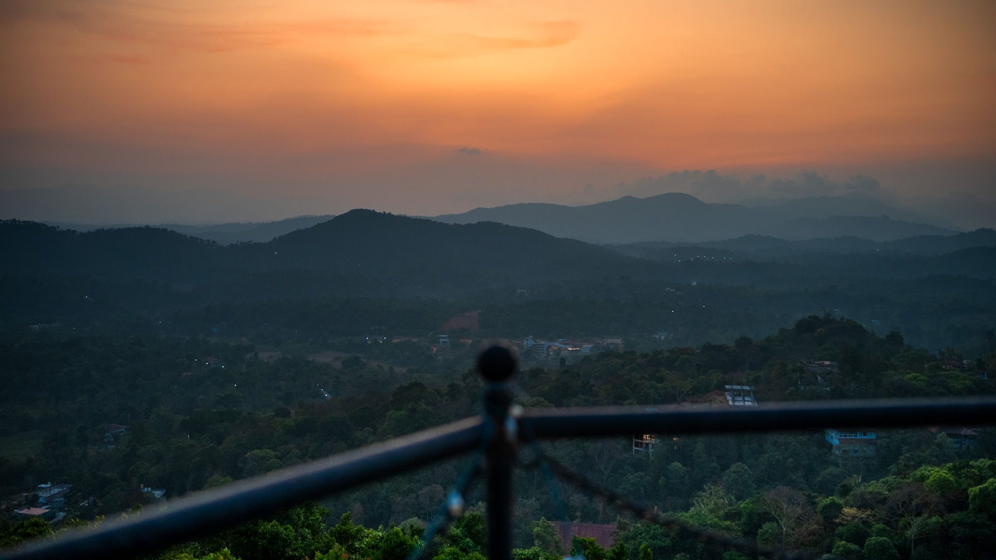 Sunset spot from Coorg Wilderness Resort and Spa, India