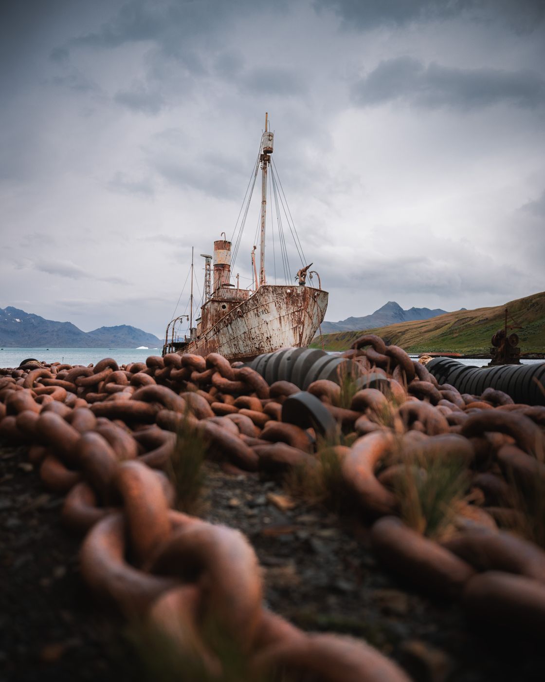 The Petrel Shipwreck Grytviken (Chains), South Georgia and the South Sandwich Islands