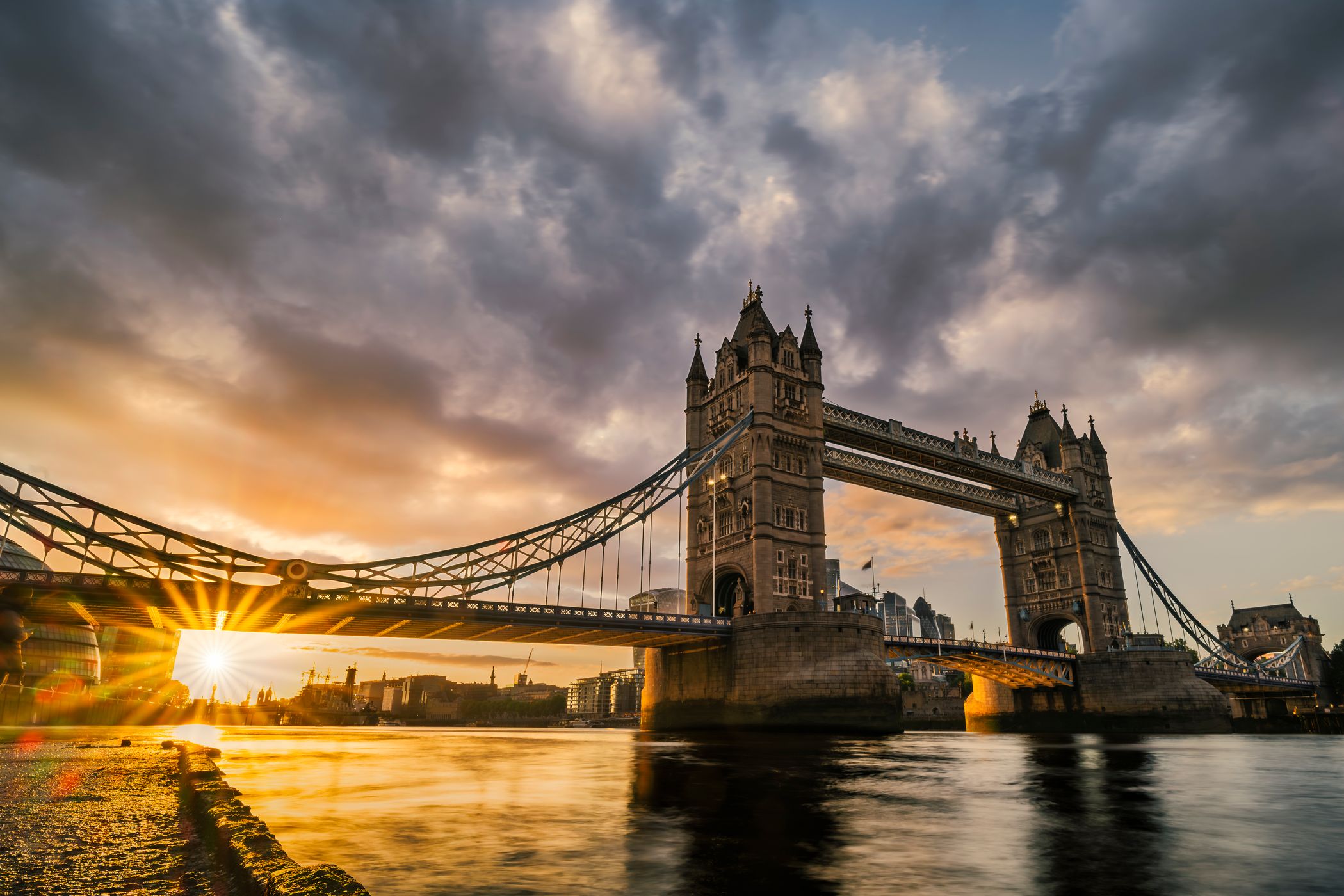 Tower Bridge before Butlers Wharf Pier, London, United Kingdom