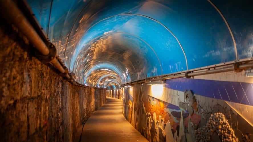 Tunnel to train station Riomaggiore